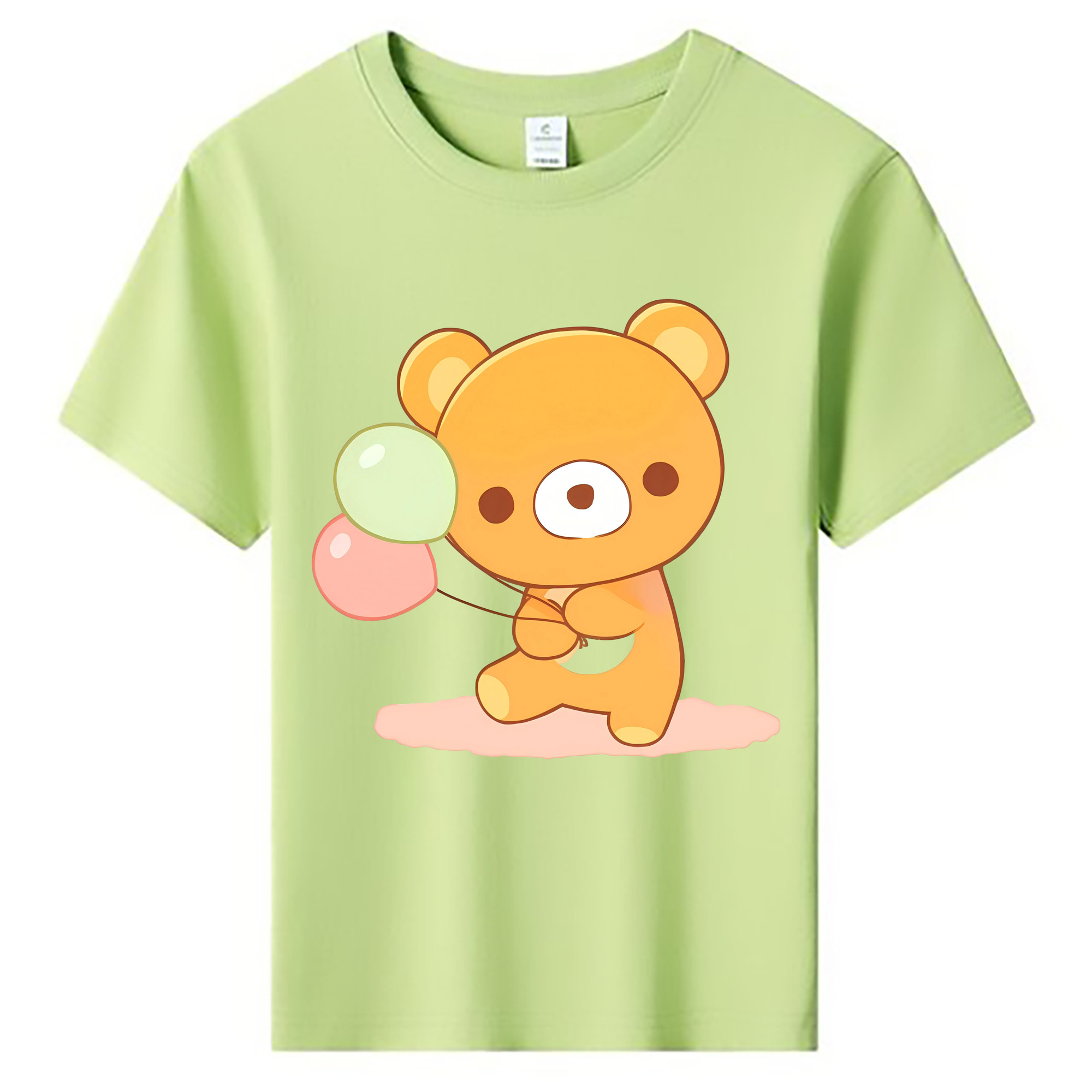 （画像用） リラックマ リラックマ キイロイトリ Rilakkuma Korilakkuma Kiiroitori 綿100％キッズTシャツ（フロントプリント）